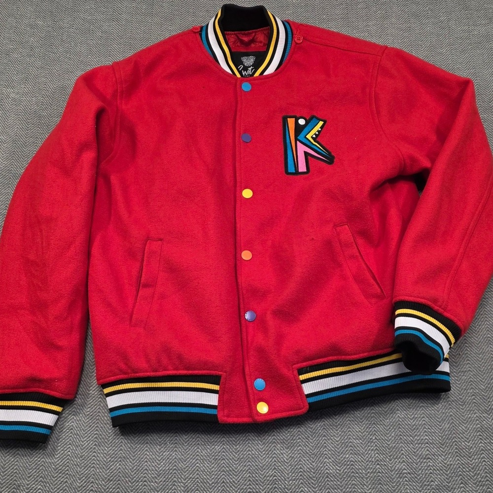Switch Remarkable Red Ultimate KING Varsity‎ Jacket Mens XL Letterman Streetwear